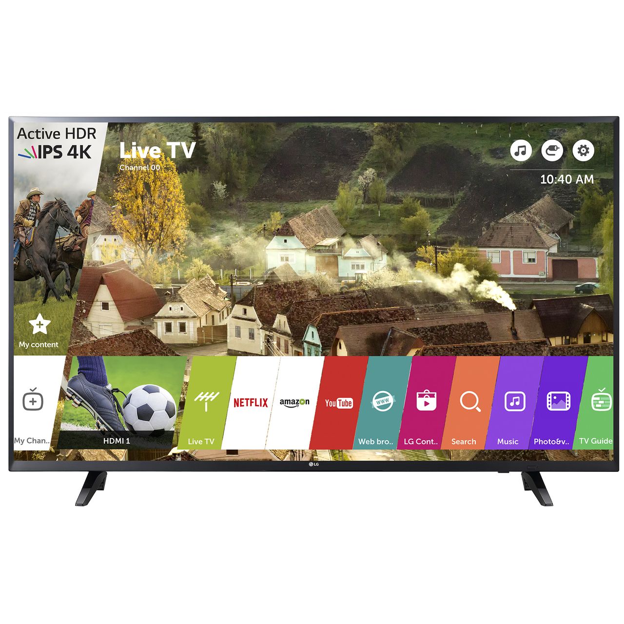 Телевизор LED Smart LG, 55`` (139 cм), 55UJ620V, 4K Ultra HD