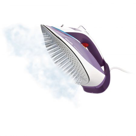 Ютия Philips PerfectCare Azur GC4928/30, Плоча T-ionic Glide, 3000 W, 0.35 л, 50 гр/мин, 210 гр/мин, 2.5 м, Бяла/Лилава. Технологията OptimalTemp осигурява идеалната комбинация от пара и температура. Ютия Philips PerfectCare Azur GC4928/30, Плоча T-ionic Glide, 3000 W, 0.35 л, 50 гр/мин, 210 гр/мин, 2.5 м, Бяла/Лилава