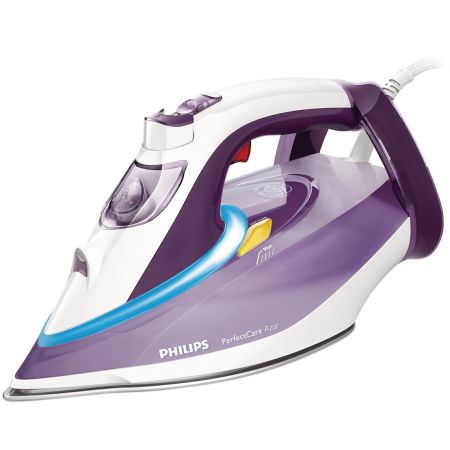 Ютия Philips PerfectCare Azur GC4928/30, Плоча T-ionic Glide, 3000 W, 0.35 л, 50 гр/мин, 210 гр/мин, 2.5 м, Бяла/Лилава