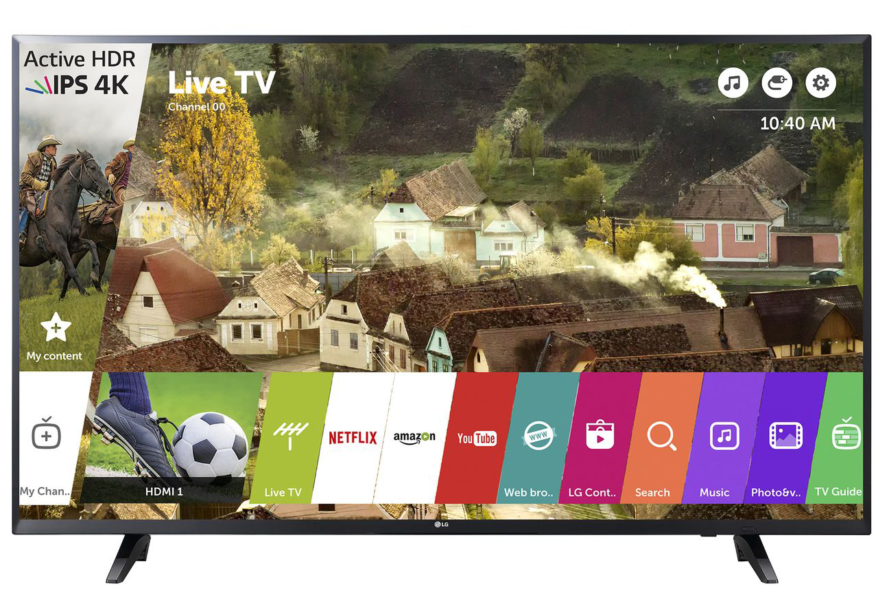 Телевизор LED Smart LG, 43`` (108 cм), 43UJ620V, 4K Ultra HD