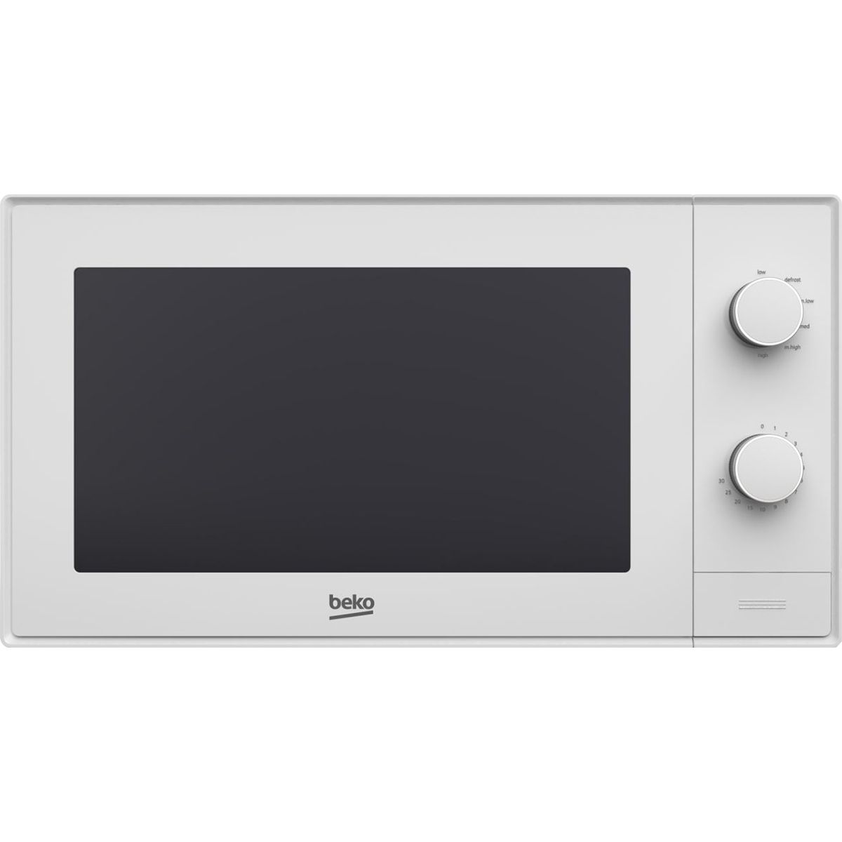 Микровълнова фурна Beko MGC20100W, 20 л, 700W, Механична, Grill, Бяла