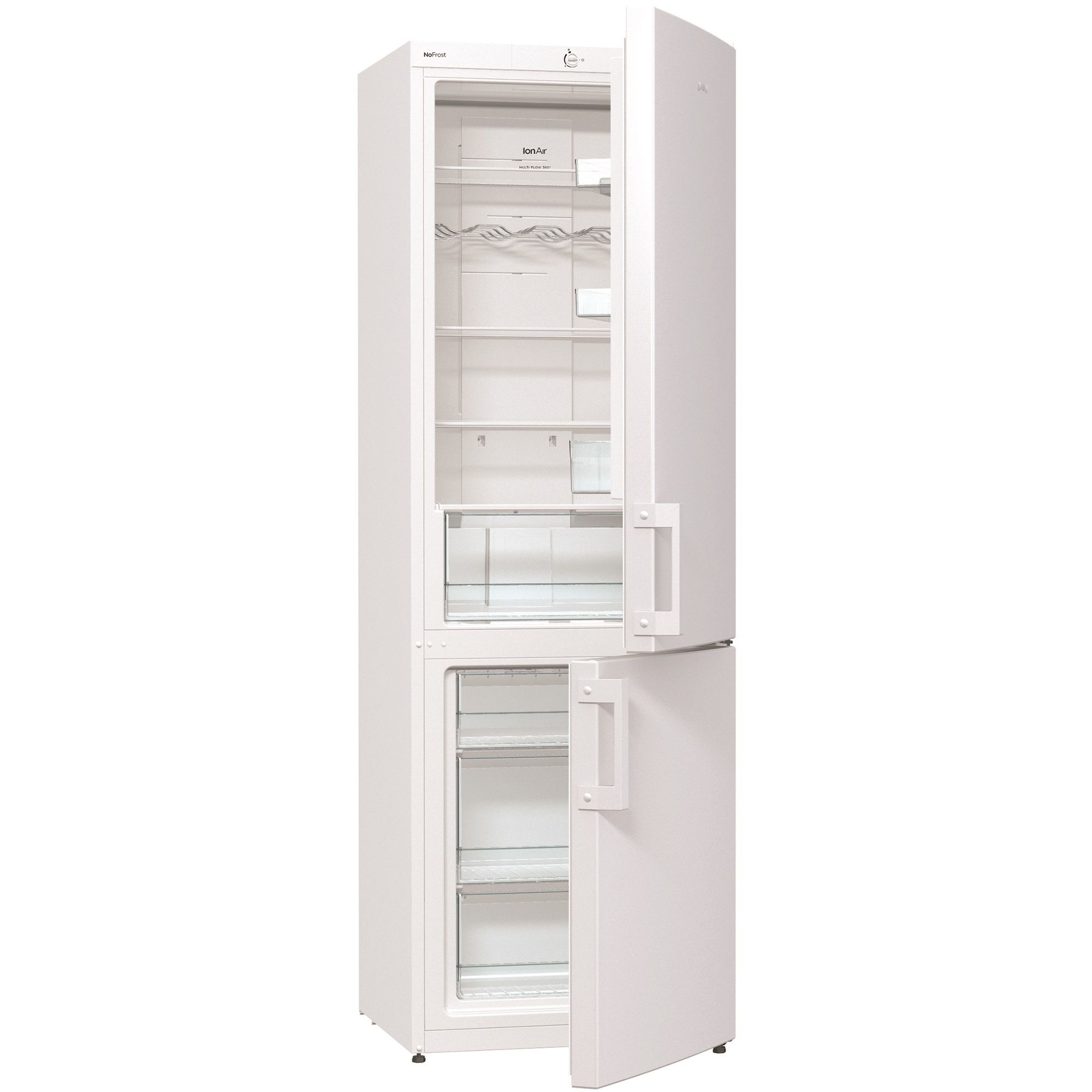 Хладилник Gorenje NRK6191CW, 307 л, Клас A+, No Frost, 185 cм, Бял