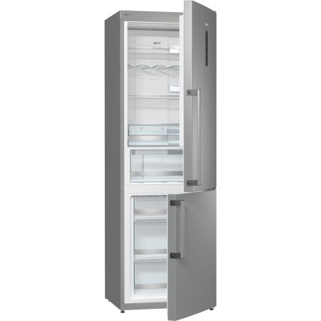 Хладилник с фризер Gorenje NRK6193TX, 307 л, Клас A+++, No Frost, IonAir c MultiFlow 360 градуса, LED, H 185 cм, Инокс