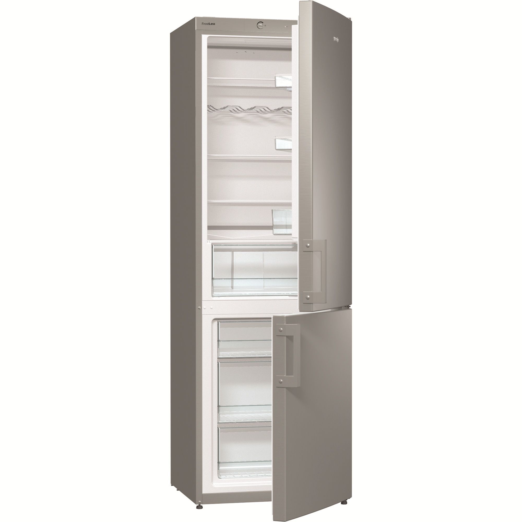 Хладилник с фризер Gorenje RK6191AX, 321 л, Клас A+, 185 см, Сребрист