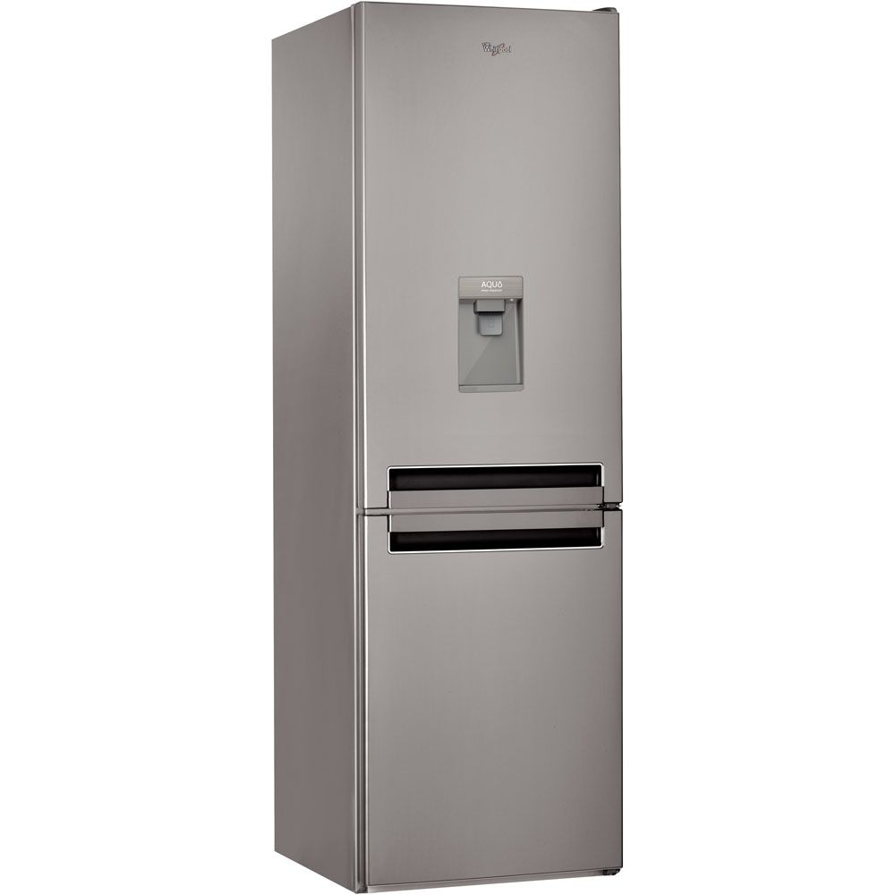 Хладилник с фризер Whirlpool BSNF 8121 OX AQUA, 315 л, Клас A+, 6th Sense, NoFrost, Височина 188.8 cм, Inox