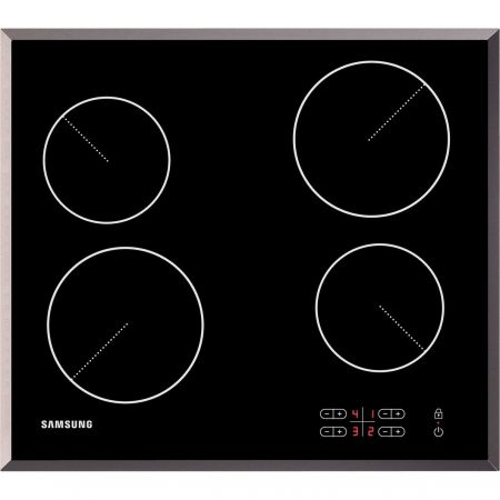 Плот за вграждане Samsung C61R2AAST/BOL, Електрически, Витрокерамика, Тouch, LED, Система за защита на децата, Иноксова рамка
