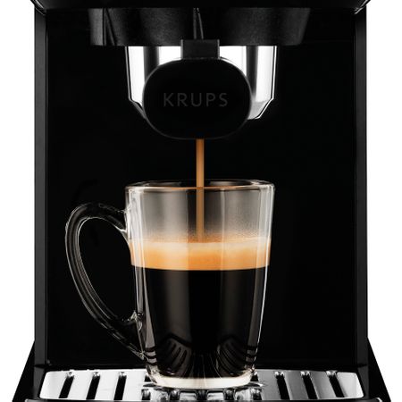 Еспресо машина Krups Calvi XP3410, 1460W, 15 бара, 1л, Черна
