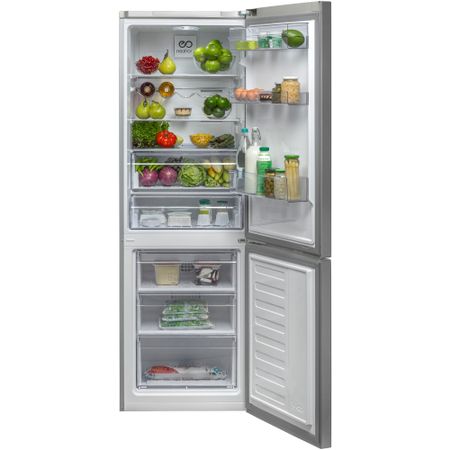 Хладилник с фризер Beko RCNA365E20ZXP, 319 л, Клас A+, NeoFrost, Отделение EverFresh, Йонизираща функция, Височина 185.3 см, Инокс против отпечатъци