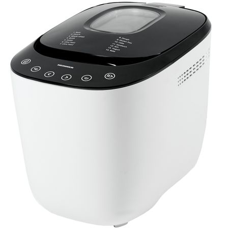 Хлебопекарна Heinner HBM-900WHBK, 550 W, Капацитет 750-900 гр, Touch Control, Таймер, LCD дисплей, Бяла