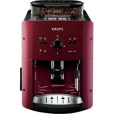 Еспресо машина Krups Espresseria Automatic EA8107, 1400W, 15 бара, 1.7 л, Червена