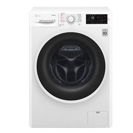 Пералня със сушилня LG F4J6TGOW, Spa steam, Direct Drive, Пране 8 кг/Сушене 5 кг, 1400 об/мин, Клас A, Бяла