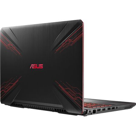 Лаптоп Gaming ASUS TUF FX504GM-E4065 с процесор Intel® Core™ i7-8750H до 4.10 GHz, Coffee Lake, 15.6", Full HD, 8 GB, 1 TB Hybrid HDD, NVIDIA GeForce GTX 1060 6 GB, Free DOS, Black