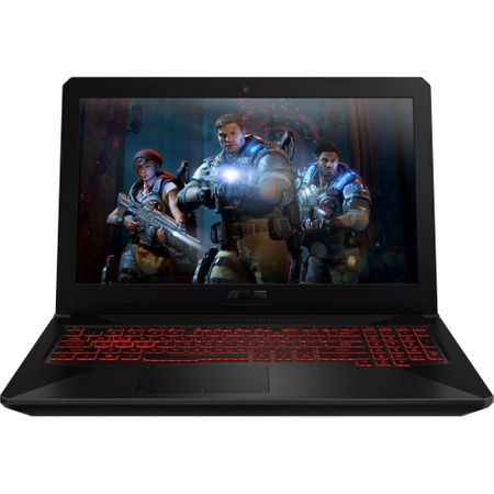 Лаптоп Gaming ASUS TUF FX504GM-E4065 с процесор Intel® Core™ i7-8750H до 4.10 GHz, Coffee Lake, 15.6", Full HD, 8 GB, 1 TB Hybrid HDD, NVIDIA GeForce GTX 1060 6 GB, Free DOS, Black