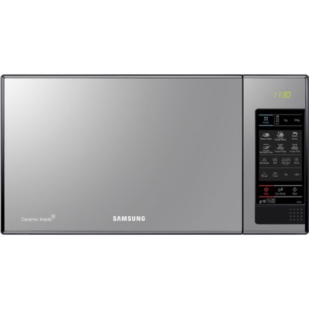 Микровълнова фурна Samsung GE83X, 23 л, 800 W, Функция грил, Огледално-черна