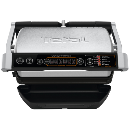 Електрическа скара Tefal OptiGrill+ GC706D34, 2000 W, 6 автоматични програми, Функция размразяване, Инокс/Черна