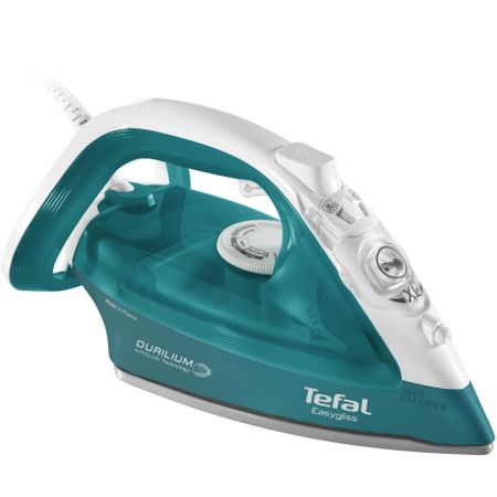 Ютия Tefal Easygliss FV3965, 2400W, Резервоар за вода 0.27 л, Парна струя 145 гр/мин, Регулируема парна струя 35 гр/мин, Противокапкова система, Тюркоаз