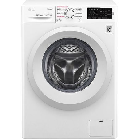 Пералня LG F2J5HY3W, 7 кг, 1200 об/мин, Клас A+++, Steam технология, 6 Motion Direct Drive, Бяла