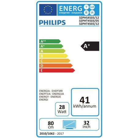 Телевизор LED Philips, 32" (80 см), 32PHS4503/12, HD