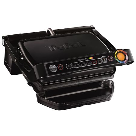 Електрическа скара TEFAL OptiGrill+ Snacking & Baking, 2000W, 6 програми за автоматично приготвяне, Автоматичен сензор за готвене, Свалящи се плочи, Черна