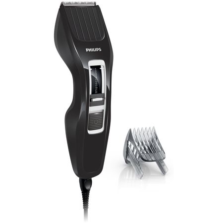 Машинка за подстригване Philips HC3410/15, 0.5-23 мм, 13 степени, Миещи се ножчета, Черна/Сребриста