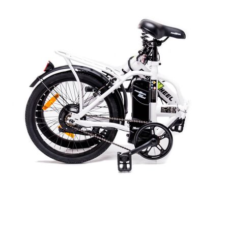 Електрически велосипед Freewheel Ebike Urban, Скорост 25 км/ч, Автономия 20-25 км, Мотор 250W, Колела 20", Сгъваем, Бял
