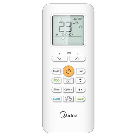 Климатик Midea Blanc R32, 12000BTU, Клас A++, Wi-Fi контрол, iECO режим