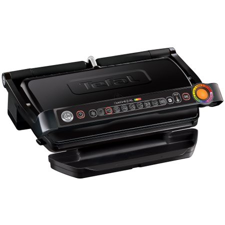 Електрическа скара Tefal OptiGrill+ XL GC722834, 2000W, 9 програми, Индикатор за готовност, Автоматичен сензор, Подвижни плочи, Черна