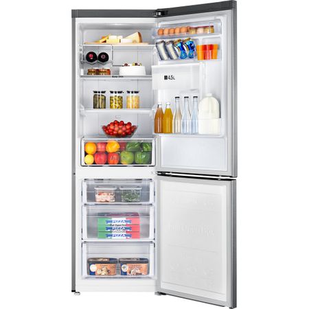 Хладилник с фризер Samsung RB33J3830SA/EF, 321 л, Клас A+, H 185 см, No Frost, Диспенсър за вода, Digital Inverter компресор, Display, Metal Graphite