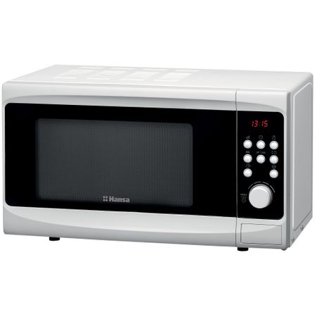 Микровълнова фурна Hansa AMG20E70GVH, 20 л, 700 W, Дигитален дисплей, Функция Грил, Бяла