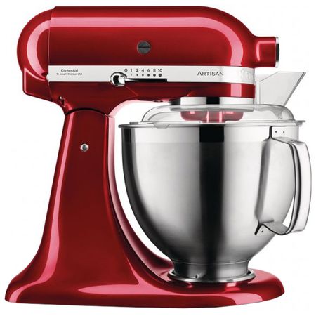 Планетарен миксер Artisan Elegance KitchenAid 5KSM185PSECA, 300 W, Купа 4.8 л, Бордо