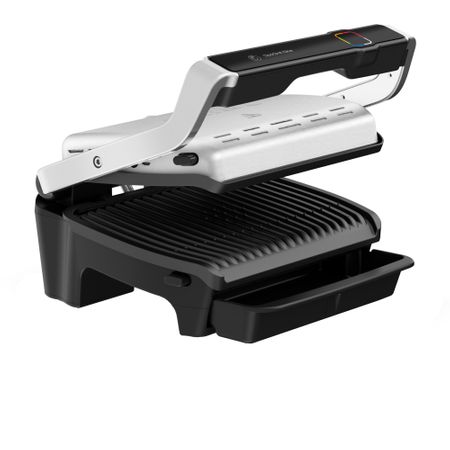 Електрическа скара Tefal OptiGrill Elite GC750D30, 12 програми, 30x20 см, Регулируем термостат, Черен/Инокс