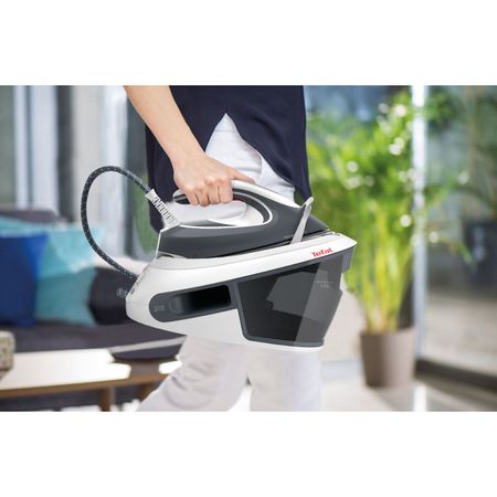 Станция за гладене Tefal Express AirGlide SV8020E1, 2800 W, 6.6 бара, 450 гр/мин, 1.8 л, Сив/Бял