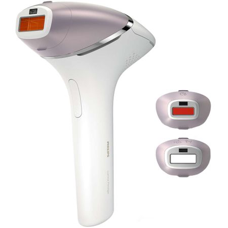 Епилатор IPL Philips Lumea Prestige BRI954/00, Сензор Smartskin, 250.000 импулса, Аксесоари за лице, тяло, подмишница и деликатни зони, Сребрист/Бял