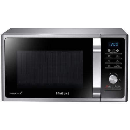 Микровълнова фурна Samsung MG23F301TAS, 23 л, 800 W, Функция грил, Дигитална, Сребриста