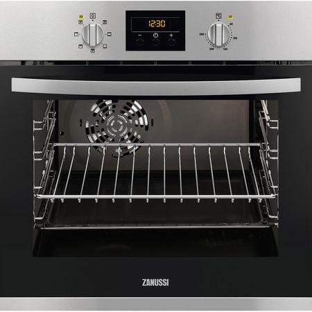 Фурна за вграждане Zanussi ZOC25601XU, Електрическа, Каталитично самопочистване, 57 л, Функция Grill, Таймер, Клас A, Инокс