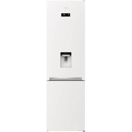 Хладилник с фризер Beko RCNA406E40DZWN, 362 л, NeoFrost Dual Cooling, Дисплей със сензорен контрол, Raft sticle, Клас A++, H 203 см, Бял