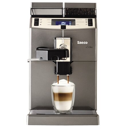 Кафеавтомат Saeco Lirika One Touch Cappuccino, 1850W, 15 bar, Мелачка от инокс, Сребрист