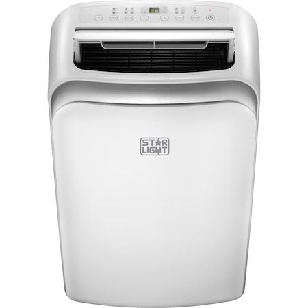 Мобилен климатик Star-Light 11600 BTU, Клас A/A+, ACMP-12AH, Функция отопление, Дисплей, Дистанционно управление, Таймер, Включени аксесоари за монтаж