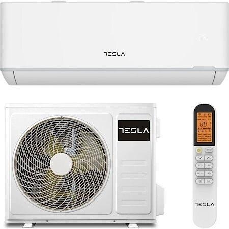 Климатик Tesla TT34TP21-1232IAW, 12000 BTU, Клас A++, Функция за отопление, Функция Turbo, I Feel, Самопочистване, Таймер, Миещ се филтър, Корпус против ръжда, Инвертор, R32, WiFi