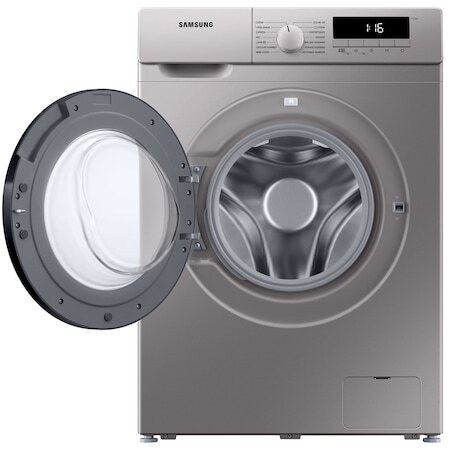 Пералня Samsung WW80T304MBS/LE, 8 кг, 1400 об/мин, Клас D, Smart Check, Drum Clean, Цифров инверторен двигател, Сребрист