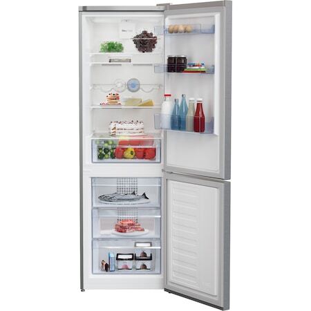 Хладилник с фризер Beko RCNA366K40XBN, 324 л, NeoFrost, KitchenFit, Клас E, H 186 см, Сребрист