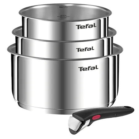 Комплект 4 части Tefal Ingenio Emotion, Тенджера 16X18X20 см, Подвижна дръжка