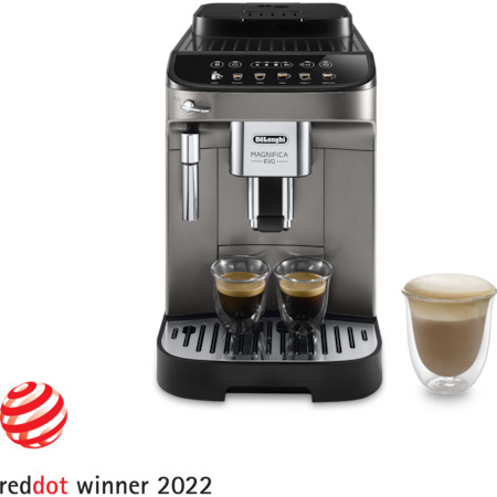 Кафеавтомат De'Longhi Magnifica Evo ECAM 290.42.TB, Система за разпенване на мляко, Мелачка с 13 степени, 1.8 л, 15 бара, 1450 W, Черен/Сребрист