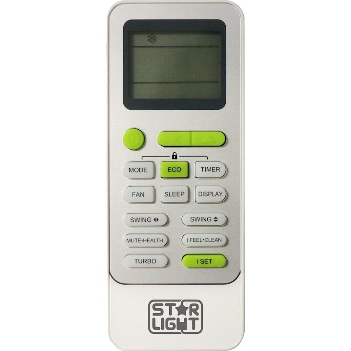 Климатик Star-Light ACT-12BLWF 12000 BTU Wi-Fi, Клас A++, Функция отопление, Дисплей, Черен Климатик Star-Light ACT-12BLWF 12000 BTU Wi-Fi, Клас A++, Функция отопление, Дисплей, Черен