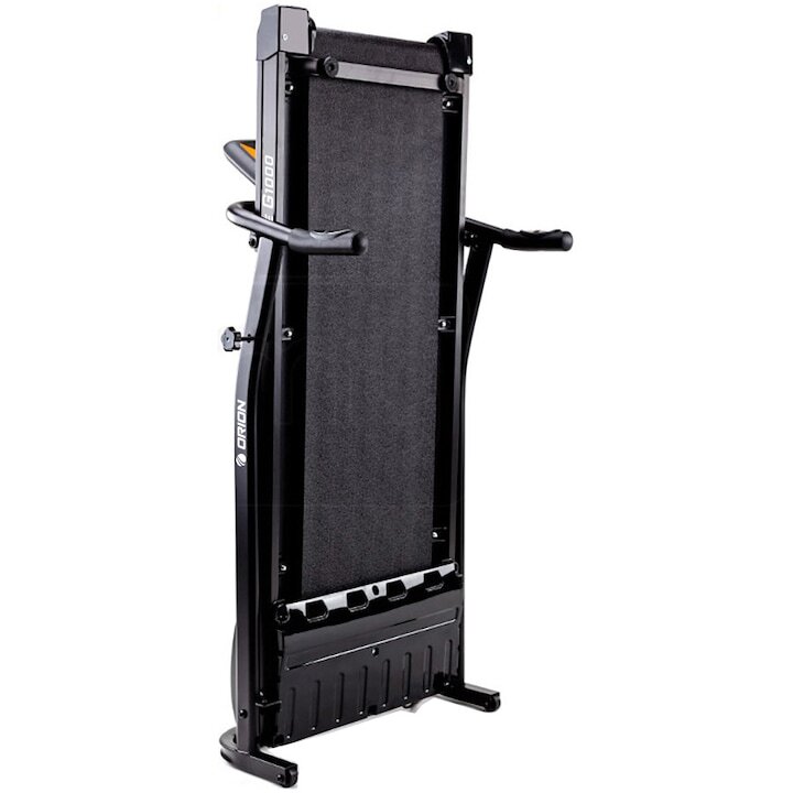 Електрическа бягаща пътека Orion Core G100, Мотор 1.5 HP, Скорост 0.8-10 км/ч, Bluetooth Fitshow/Kinomap/Zwift, предварително зададени програми, максимално тегло на потребителя 100 кг, сгъваем, сензори за пулс Електрическа бягаща пътека Orion Core G100, Мотор 1.5 HP, Скорост 0.8-10 км/ч, Bluetooth Fitshow/Kinomap/Zwift, предварително зададени програми, максимално тегло на потребителя 100 кг, сгъваем, сензори за пулс