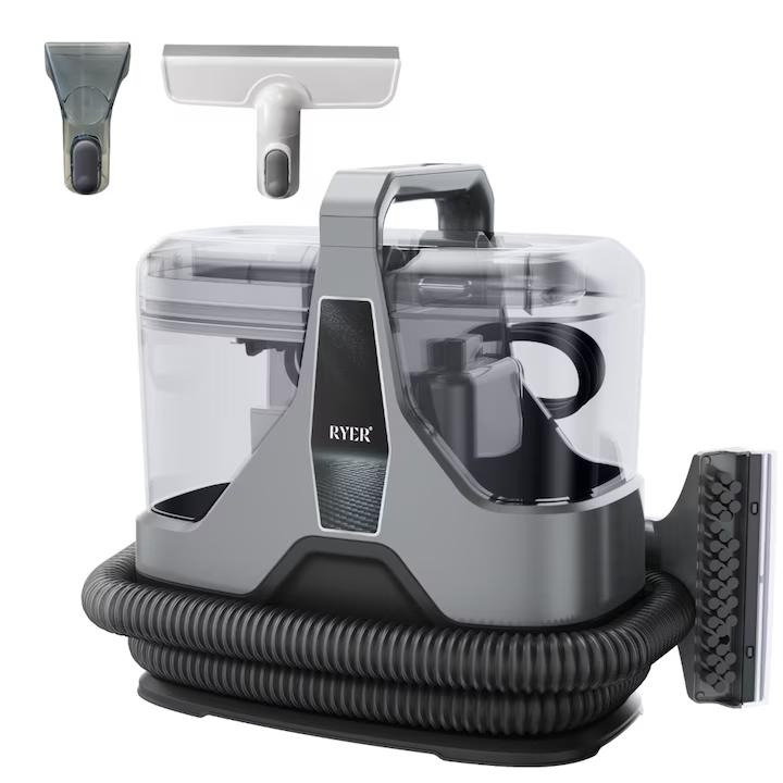 Професионална прахосмукачка с измиване Ryer Carpet Cleaner PLUS Injection-Extraction, Препарат за почистване на текстилни петна, килими, тапицерии, прозорци, подове