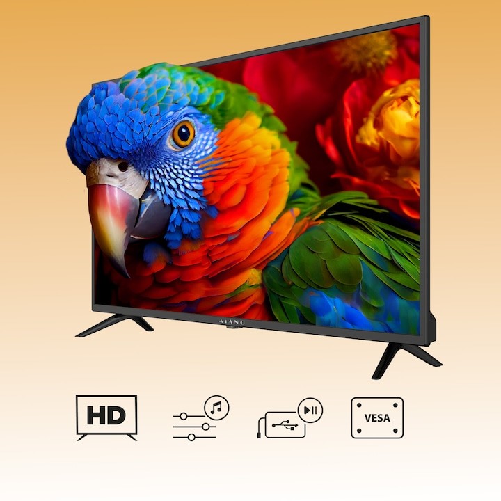 Телевизор Kiano SlimTV 32" | 81,3 см (32 инча) | 1366 x 768 пиксела | LED | DVB-T2/S2 Телевизор Kiano SlimTV 32" | 81,3 см (32 инча) | 1366 x 768 пиксела | LED | DVB-T2/S2