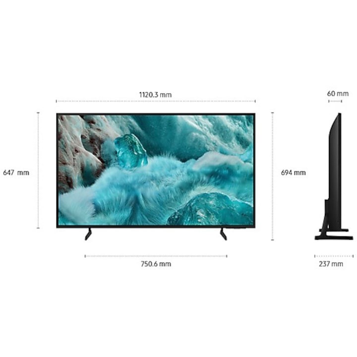 Телевизор SAMSUNG QLED 50Q7F2, 50" (125 см), Smart, 4K Ultra HD, Клас G Телевизор SAMSUNG QLED 50Q7F2, 50" (125 см), Smart, 4K Ultra HD, Клас G